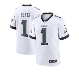 Jalen Hurts , Philadelphia Eagles Nike White Game Jersey - White